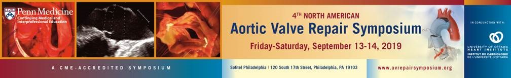 4th North American Aortic Valve Repair Symposium 2019 Banner